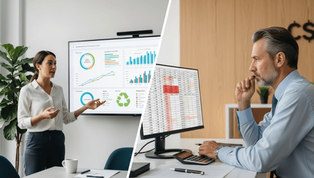 Corporate sustainability communication disconnect between environmental and financial teams